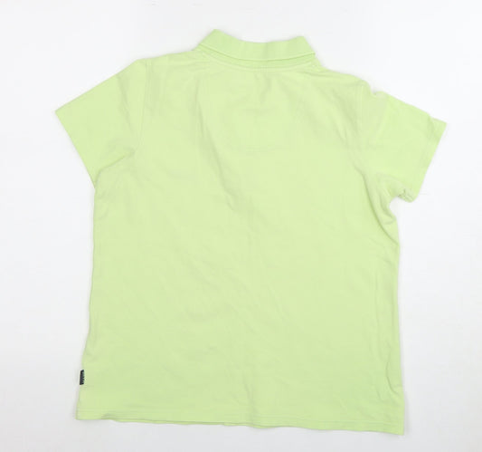 Womens UK Size 40 Maine New England Green Cotton Blend Polo