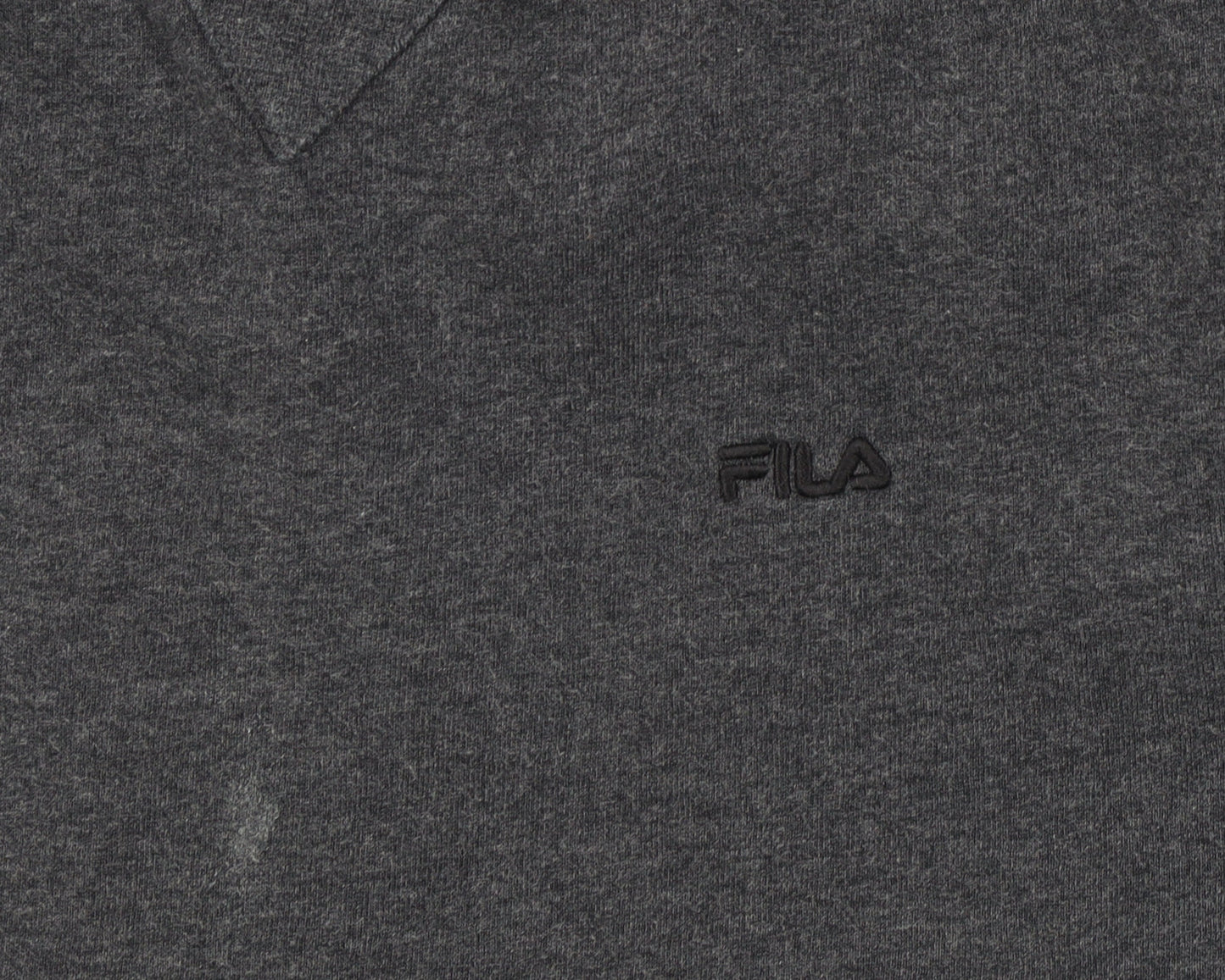 Fila Men's Grey Pullover Sweatshirt, Logo Accent