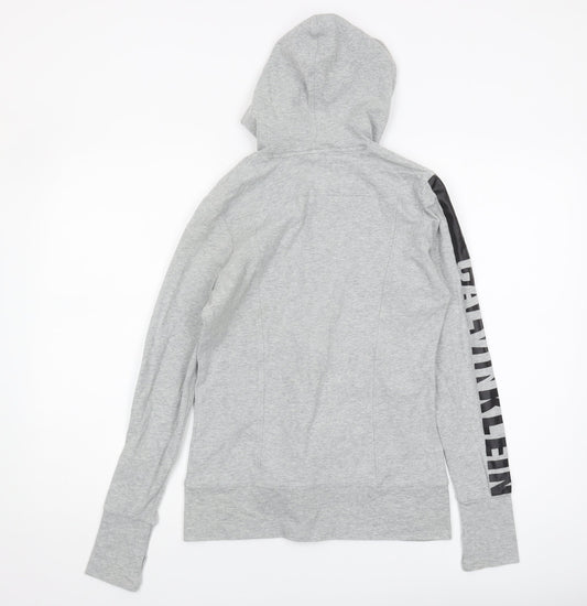 Calvin Klein Women's XS Grey Full Zip Hoodie