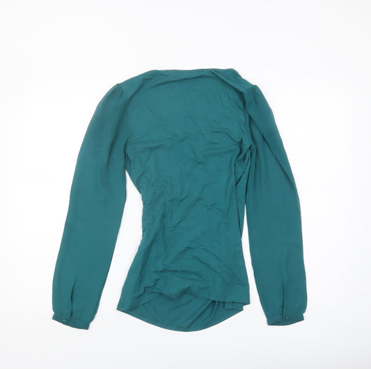 Boden Women's Green Wrap Blouse Size 8