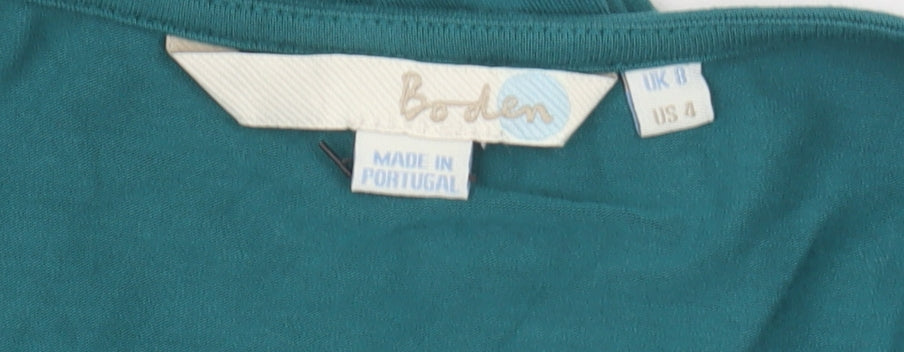 Boden Women's Green Wrap Blouse Size 8