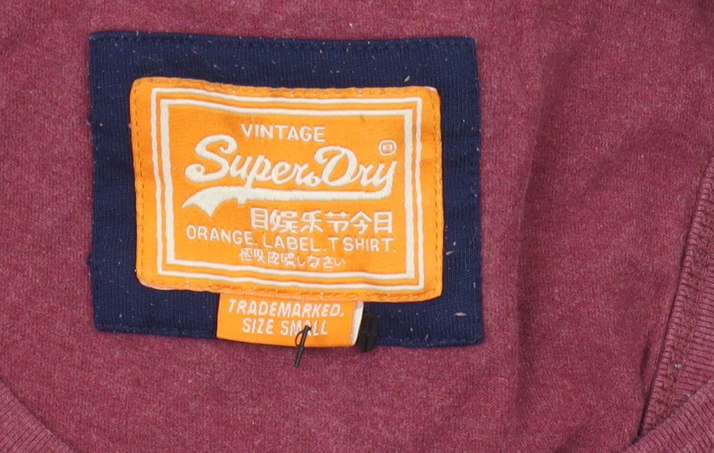 Superdry Men's Red Sleeveless T-Shirt S, Vintage Style