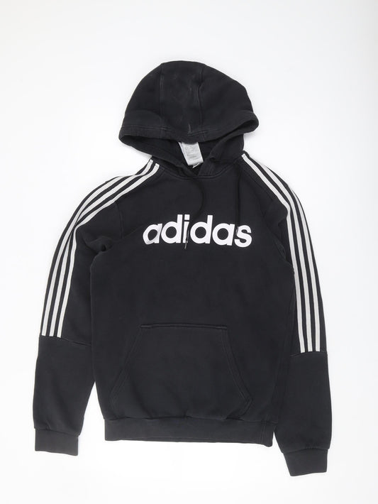 Additional front view of Adidas Men's Black Pullover Hoodie, size S