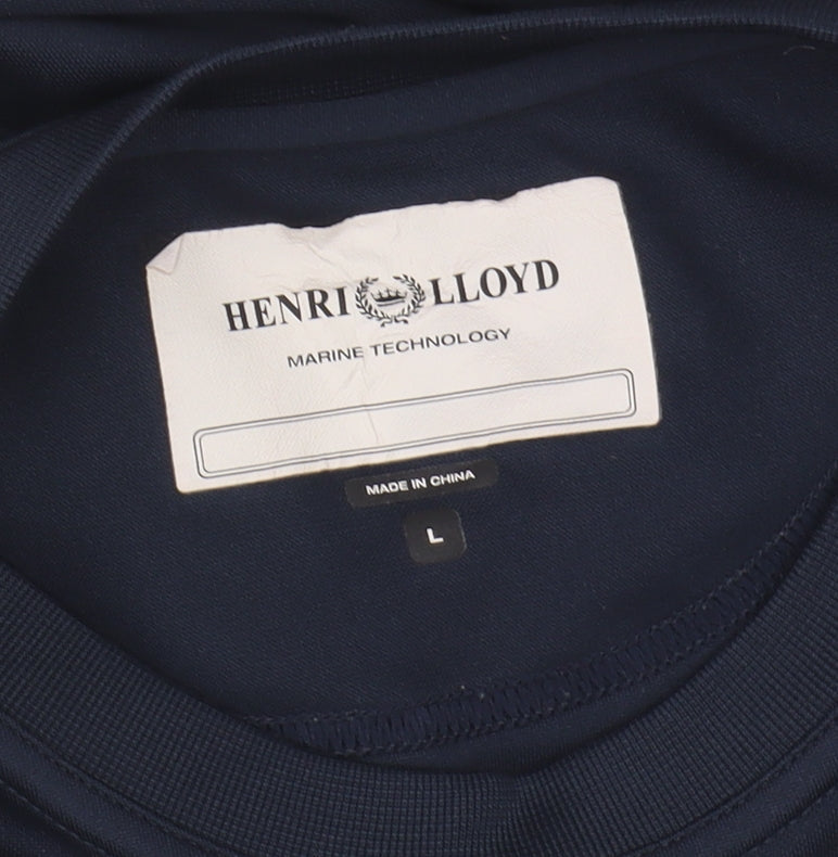 Henri Lloyd Men's Blue Crew Neck T-Shirt Size L