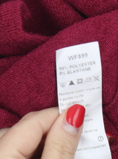 Anthology Women's Red A-Line Midi Skirt Size 14