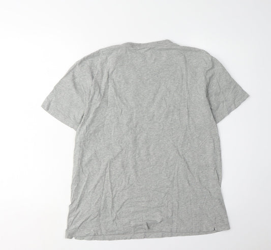 French Connection Men's Grey Graphic Print T-Shirt, M