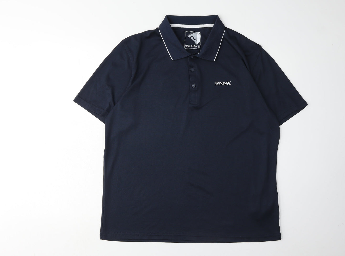 Regatta Men's Blue Polo Shirt, Size L, Activewear