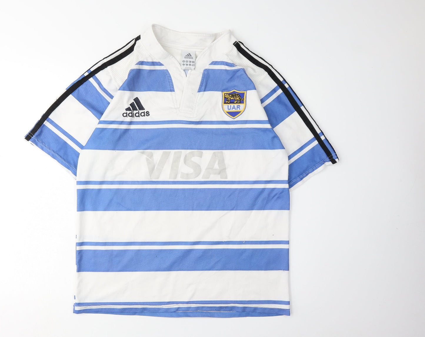 Adidas Men's Blue Rugby T-Shirt, Size S, Sports Jersey