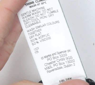 Marks and Spencer Women's M Striped Pullover Jumper