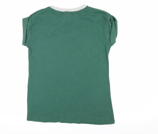 Harry Potter Womens Green Slytherin Ringer T-Shirt