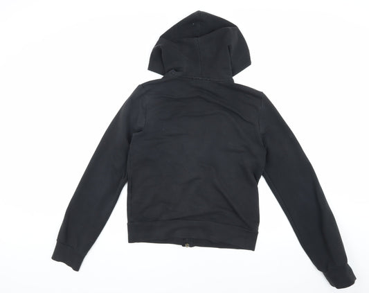 Puma Women's Black Jacket Size 16 Hooded Sporty