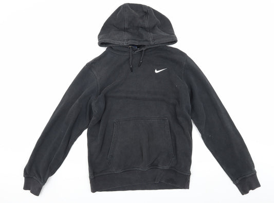 Mens UK M Regular Nike Black Pullover Hoodie