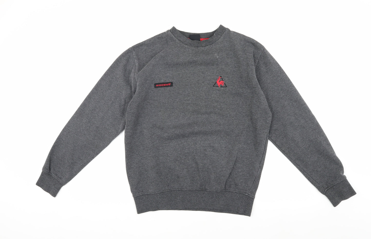 Le Coq Sportif Grey Men's Sweatshirt, Size S, Logo Accent