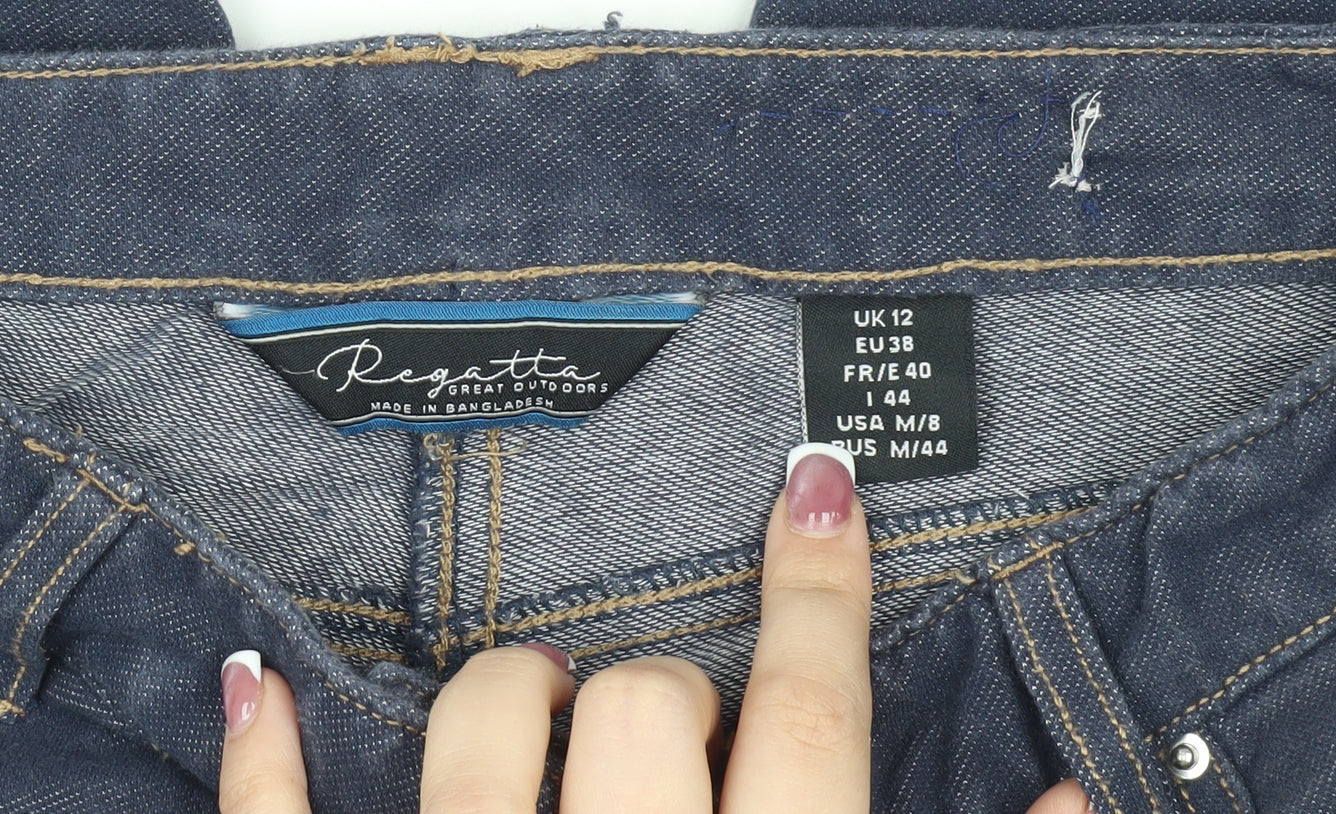 Regatta Women's Blue Straight-Leg Jeans Size 12