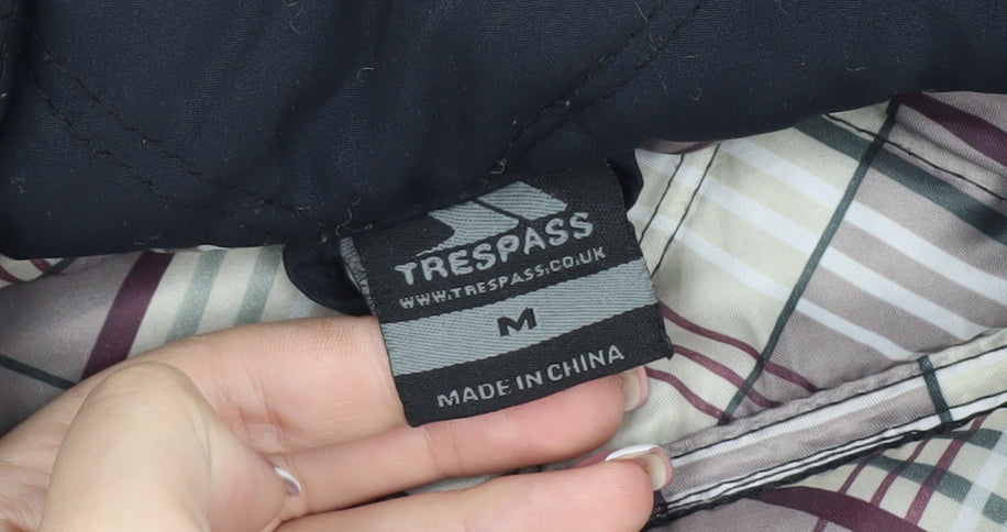Trespass Unisex Black Quilted Jacket M Casual