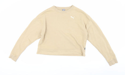Puma Women's Beige Pullover Sweatshirt UK 10