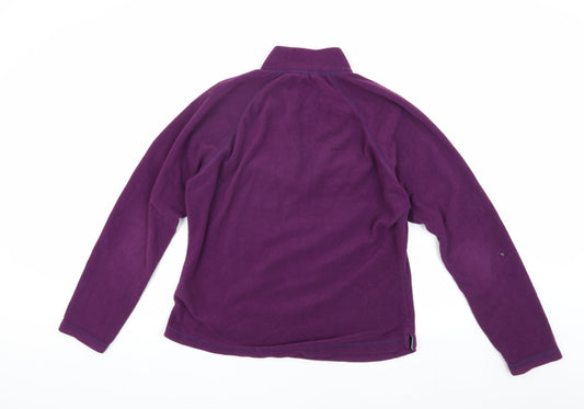 Womens UK 16 Regular Peter Storm Purple Henley Sweatshirt