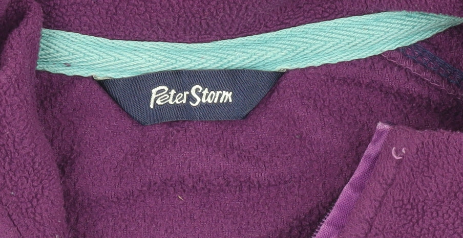 Peter Storm Women's Purple Fleece Sweatshirt Size 16
