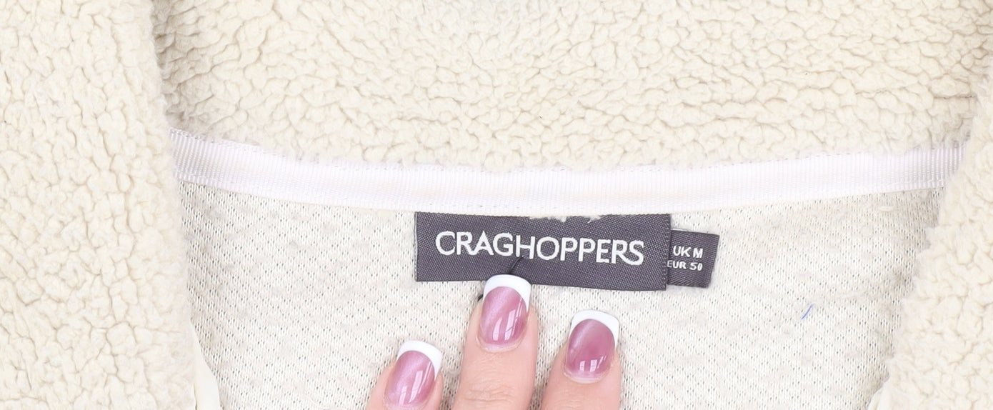 Craghoppers Men's Ivory 1/4 Zip Fleece Sweatshirt M