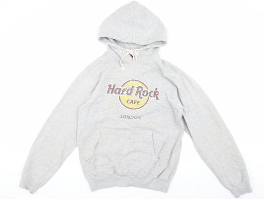 Hard Rock Cafe Grey Pullover Hoodie M Unisex