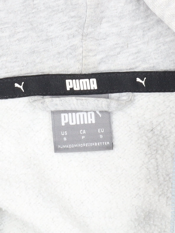 Puma Men's Grey Hooded Basic Jacket, Size S - New