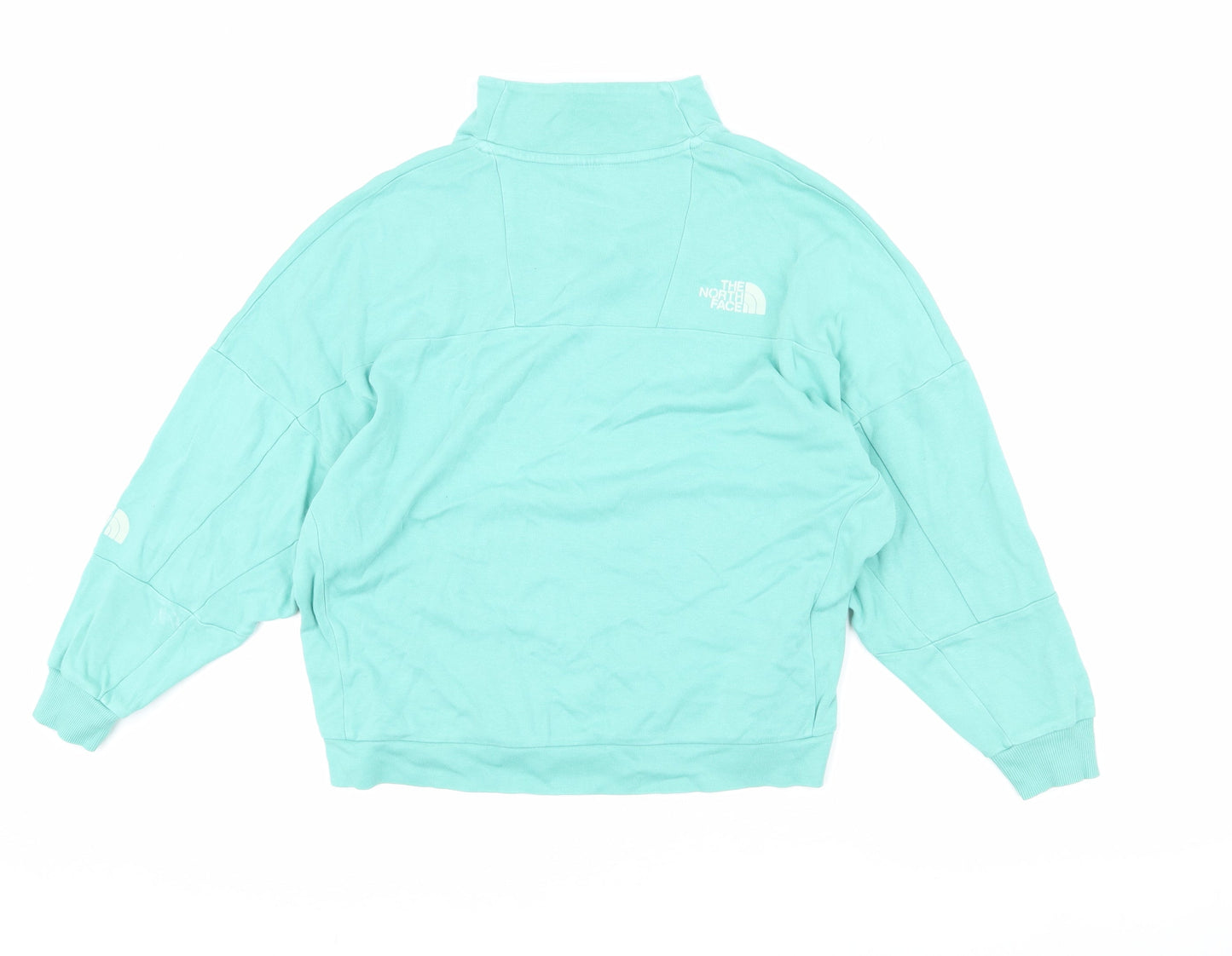 The North Face Women's Blue 1/4 Zip Sweatshirt, Size S