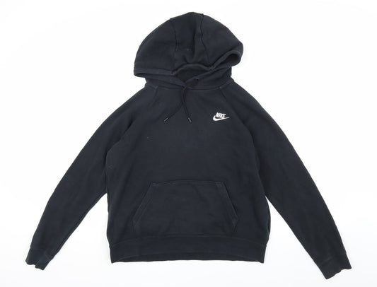 Mens UK M Regular Nike Black Pullover Hoodie