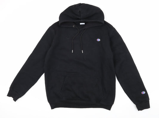 Champion Men's Black Pullover Hoodie - Size L