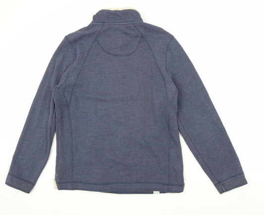 Weird Fish Men's Blue 1/4 Zip Sweatshirt S