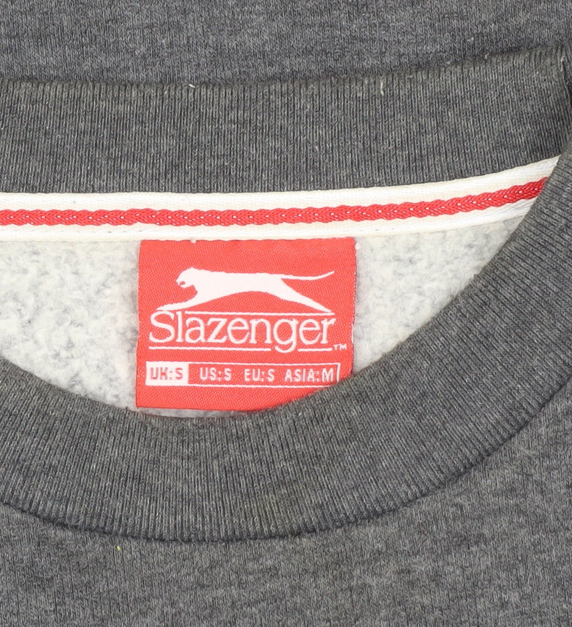 Slazenger Men's Grey Pullover Sweatshirt - Size S