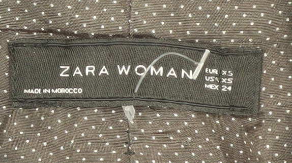 Brand and care label for Zara Women's Blue XS Blazer Business Tailored Work Jacket