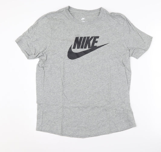 Mens UK Size M Nike Grey Cotton T-Shirt