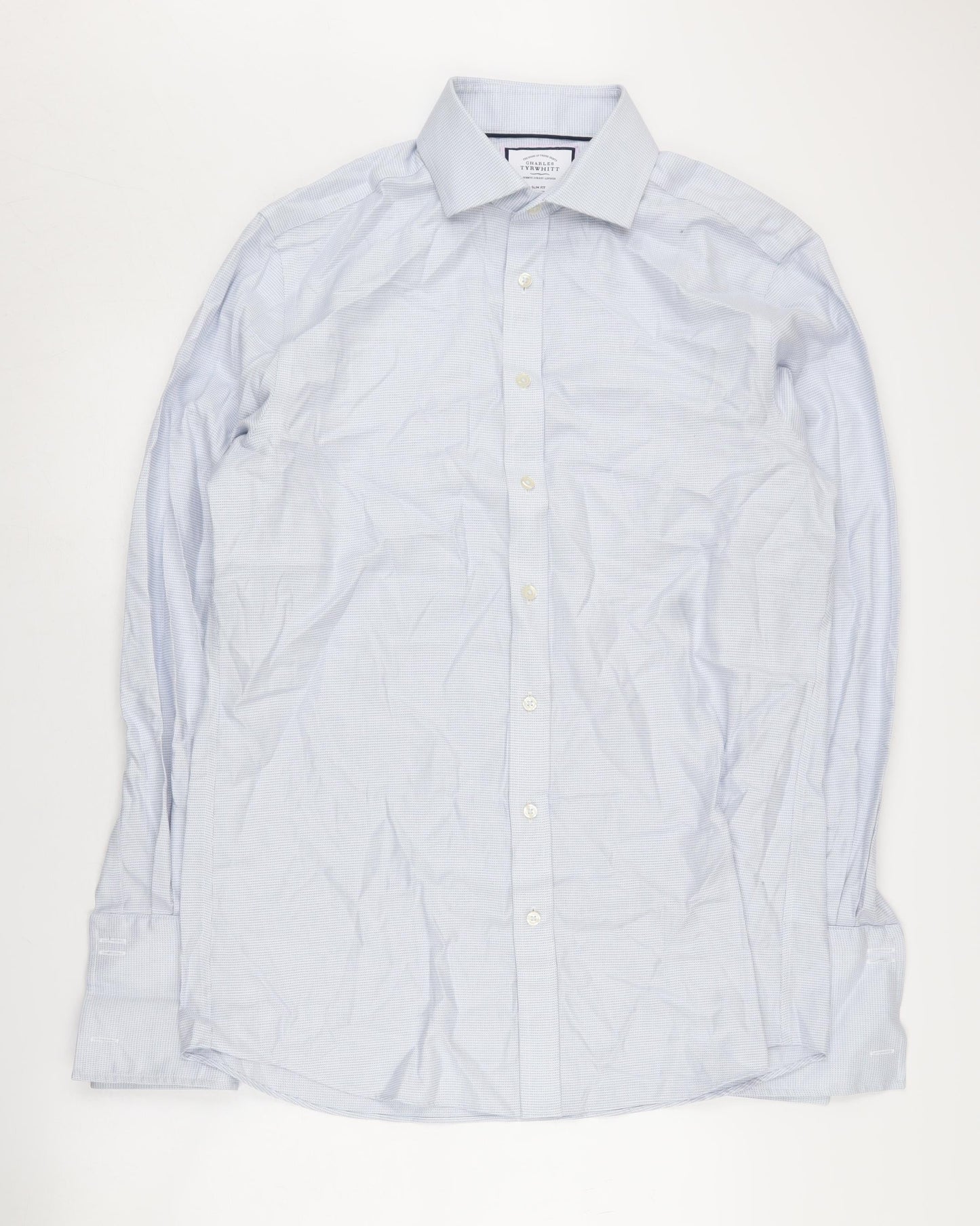 Charles Tyrwhitt Men's Blue Slim Fit Dress Shirt