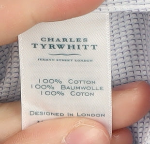 Charles Tyrwhitt Men's Blue Slim Fit Dress Shirt