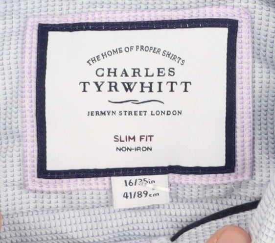Charles Tyrwhitt Men's Blue Slim Fit Dress Shirt