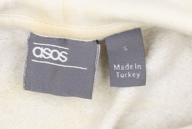 Additional view of ASOS Women’s Ivory Pullover Hoodie, S, Hooded Graphic
