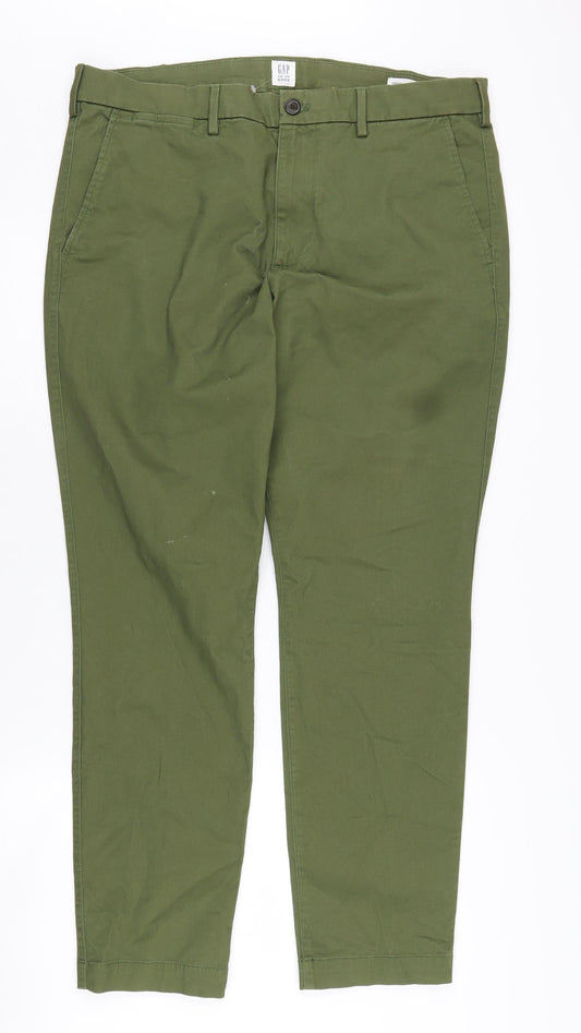 Gap Men's Green Skinny Khakis Size 36