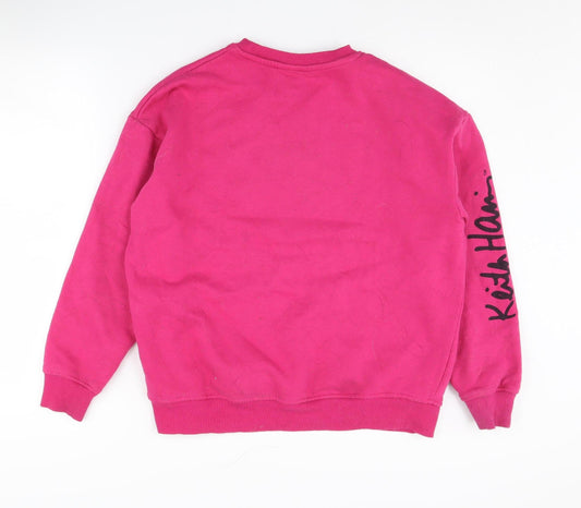 Keith Haring Women's Pink Love Graphic Sweatshirt XS