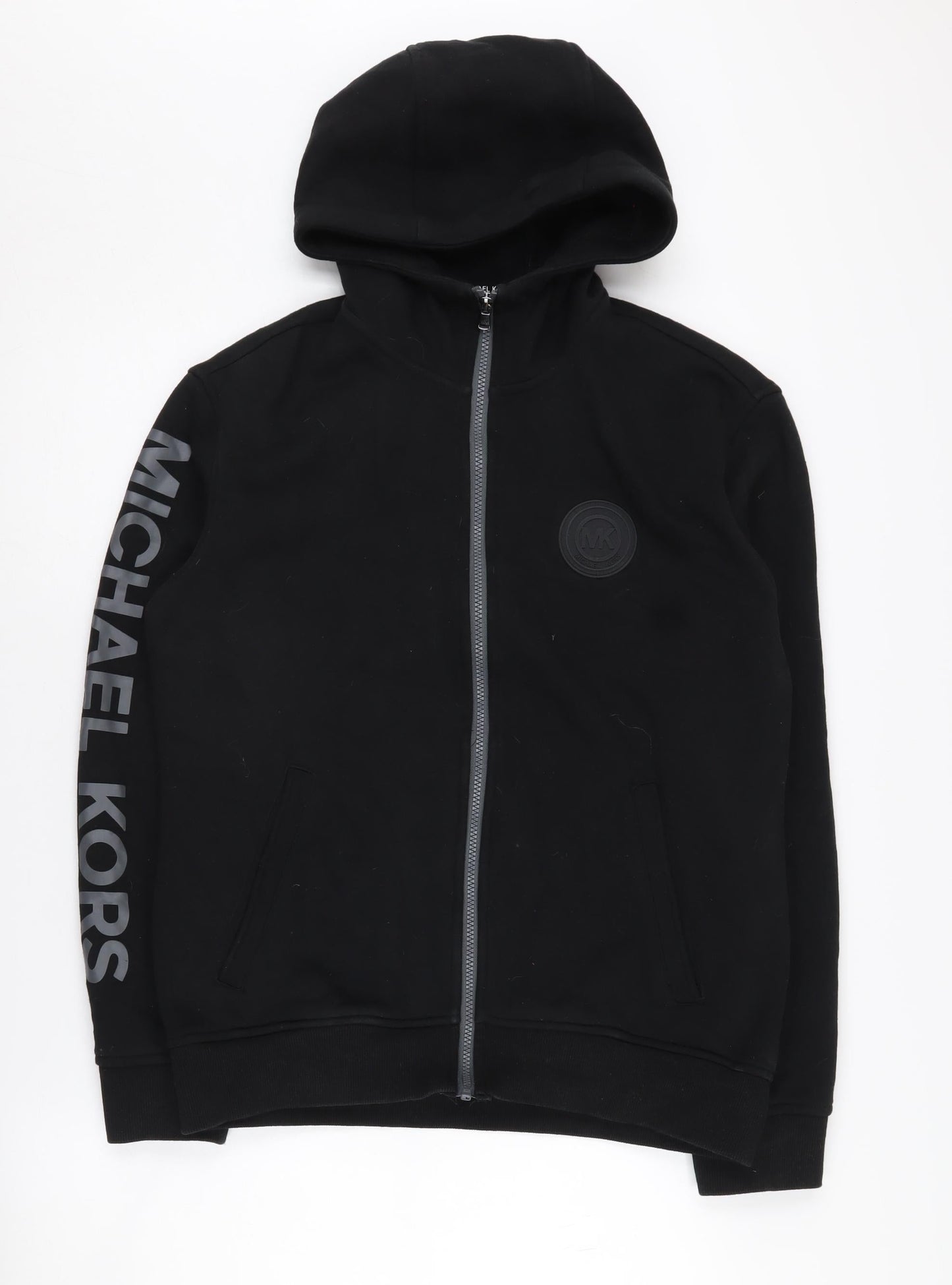 Michael Kors Unisex Black Full Zip Hoodie M