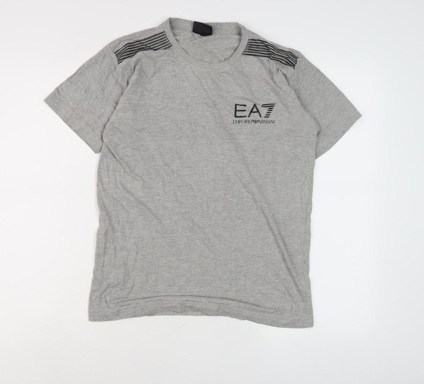 Emporio Armani Grey Men's S T-Shirt with Logo