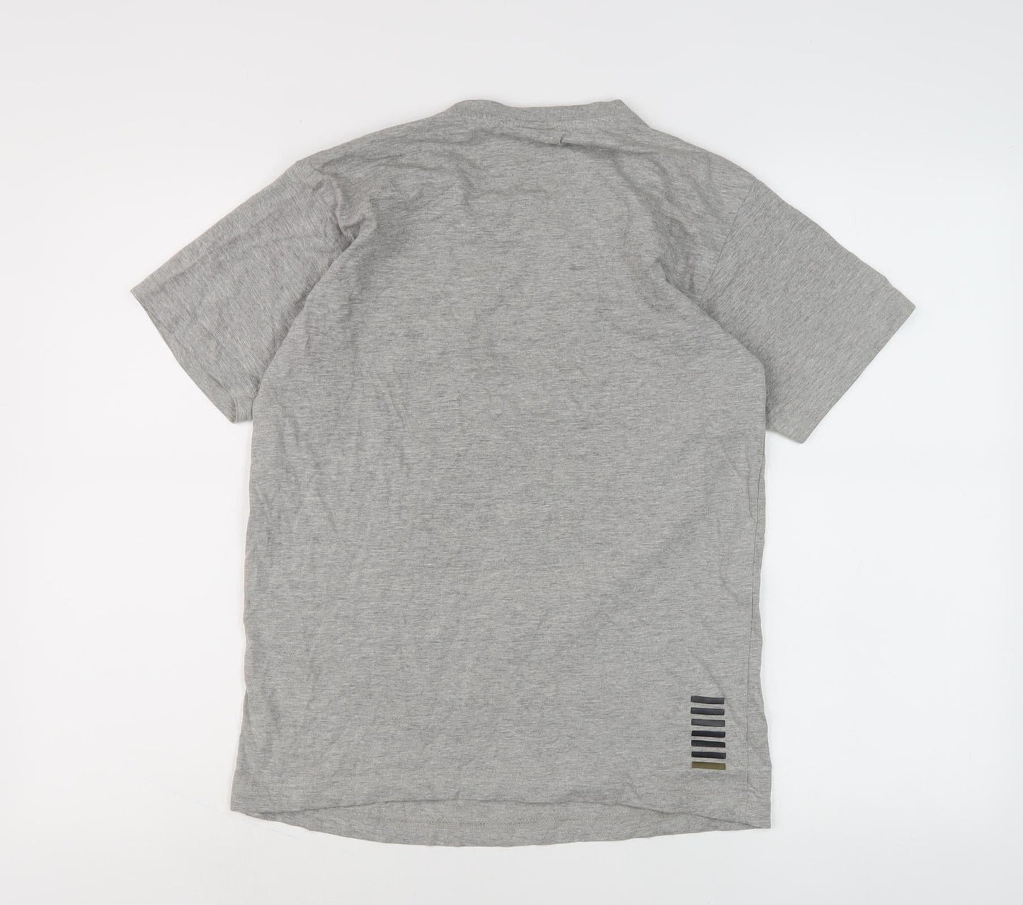 Emporio Armani Grey Men's S T-Shirt with Logo
