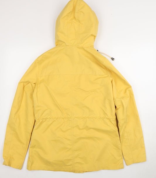 Fat Face Women's Yellow Rain Coat Jacket Size 10