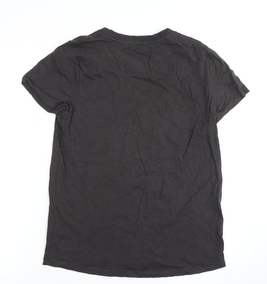 Disney Women's Black Mickey & Friends T-Shirt - Size 8
