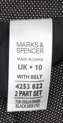 Marks and Spencer Women's Black Pencil Skirt Set Size 10