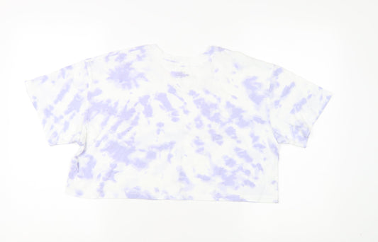 Hollister Women's Cropped Multicoloured T-Shirt, S