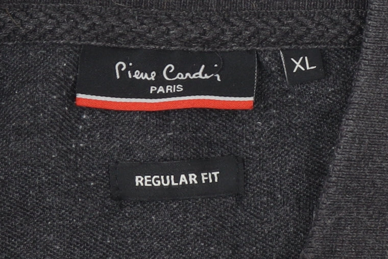 Pierre Cardin Men's Grey Polo Shirt XL Regular Fit