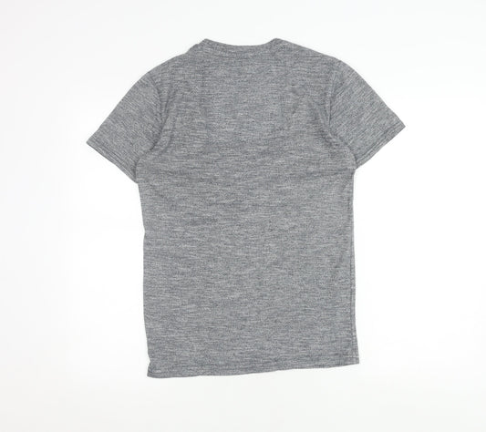 Superdry Men's Grey Cotton Blend T-Shirt, Size S, Casual Style