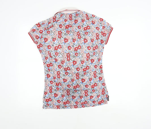 Tommy Hilfiger Women's Multicoloured Polo Shirt M