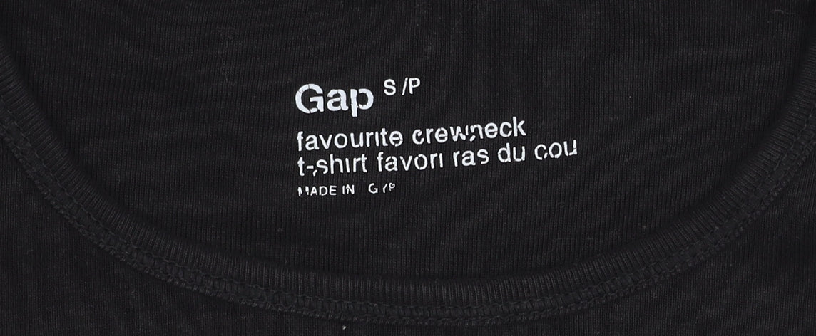 Gap Women's Black Basic Crew Neck T-Shirt - Size S