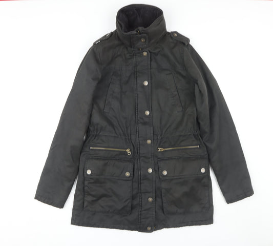 FatFace Women's Black Parka Jacket Size 8
